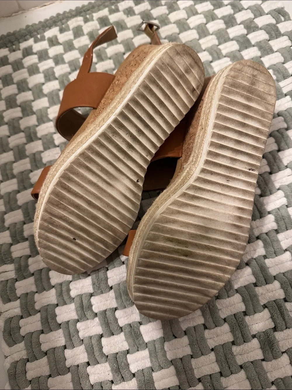Dolce Vita Leather-Look Two-Strap Womens Sandals